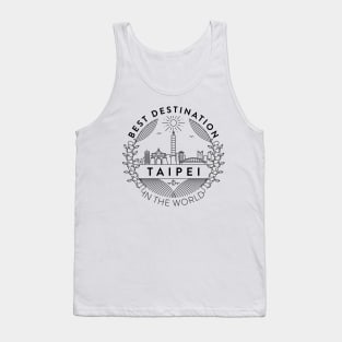 Taipei Minimal Badge Design Tank Top